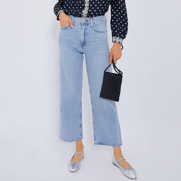 AGOLDE Ren: High Rise Wide Leg Jeans - Picture 1 of 5
